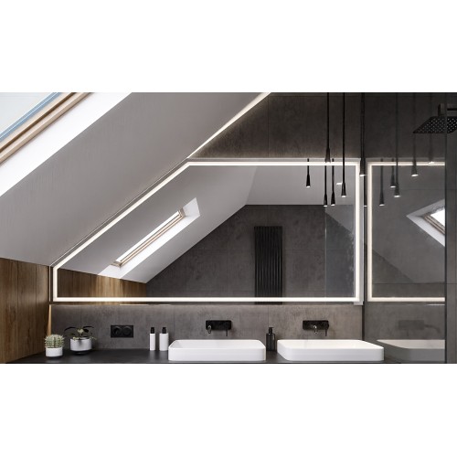 Pískované půdní zrcadlo -... 2