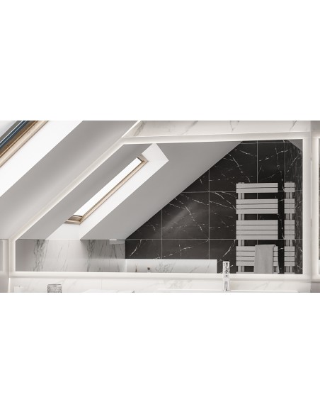 Pískované zrcadlo do podkroví - na míru - NIDA LED