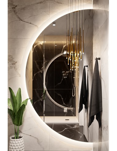 Kulaté koupelnové zrcadlo se zkosenou... Kulaté koupelnové zrcadlo se zkosenou...