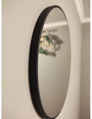 Kulaté zrcadlo v bílém rámu MDF SLIM... Kulaté zrcadlo v bílém rámu MDF SLIM...