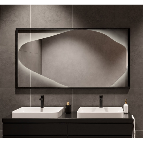 Organické zrcadlo v černém...