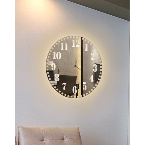 Zrcadlové nástěnné hodiny s... 2