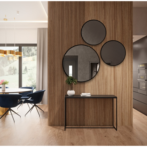 Sada tří kulatých zrcadel v...