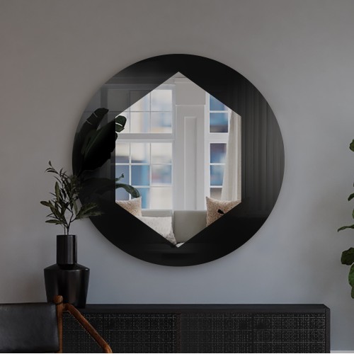 Dekorativní kruhové zrcadlo...