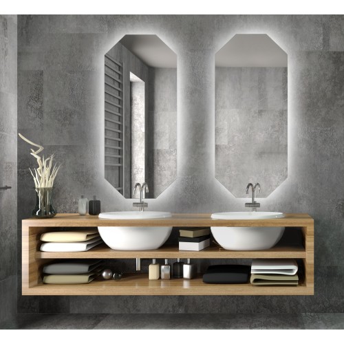 Sada osmibokých zrcadel s...