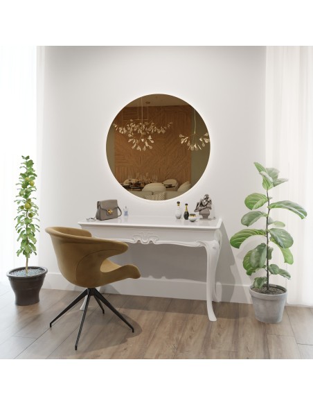 Barevné kruhové dekorativní zrcadlo - KLEO