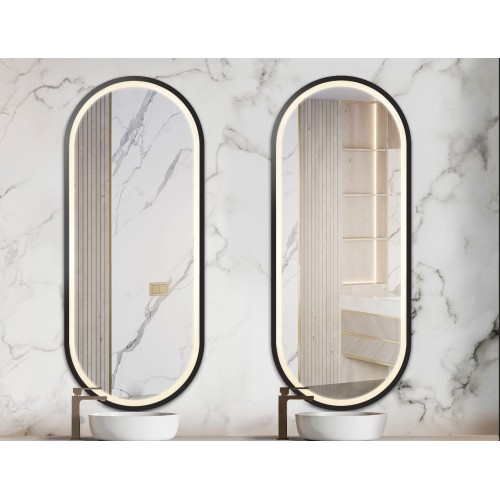 Sada oválných zrcadel v mdf...