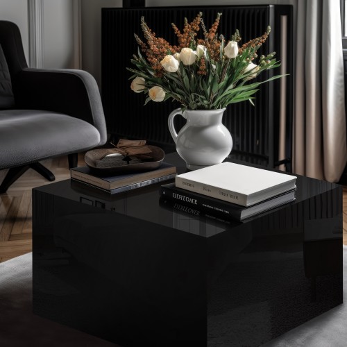 Exkluzivní černý glamour stůl