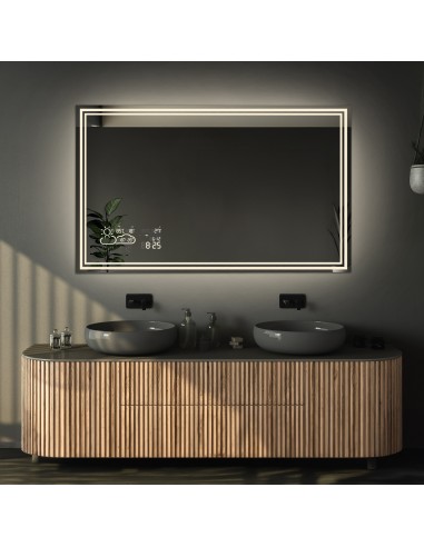 Koupelnové obdélníkové zrcadlo s...