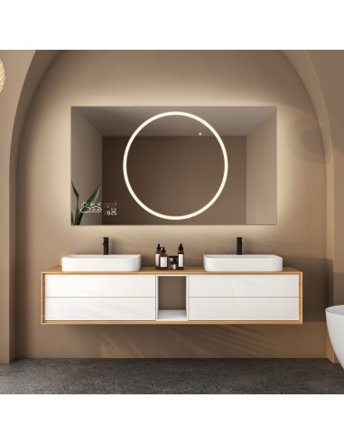 Koupelnové obdélníkové zrcadlo s... Koupelnové obdélníkové zrcadlo s...