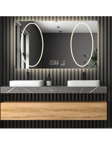 Koupelnové obdélníkové zrcadlo s...