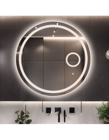 Koupelnové kruhové zrcadlo s led zoom... Koupelnové kruhové zrcadlo s led zoom...