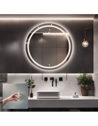 Kruhové koupelnové zrcadlo s...