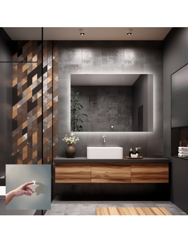 Koupelnové obdélníkové zrcadlo s...