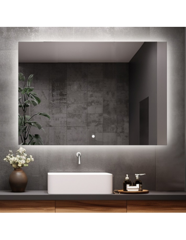 Koupelnové obdélníkové zrcadlo s...