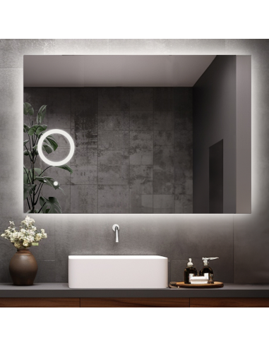 Koupelnové obdélníkové zrcadlo s led...