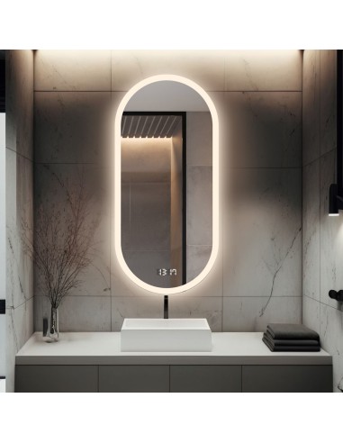 Koupelnové oválné zrcadlo s...