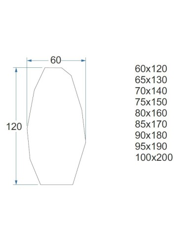 Dekorativní zrcadlo s ostrým...