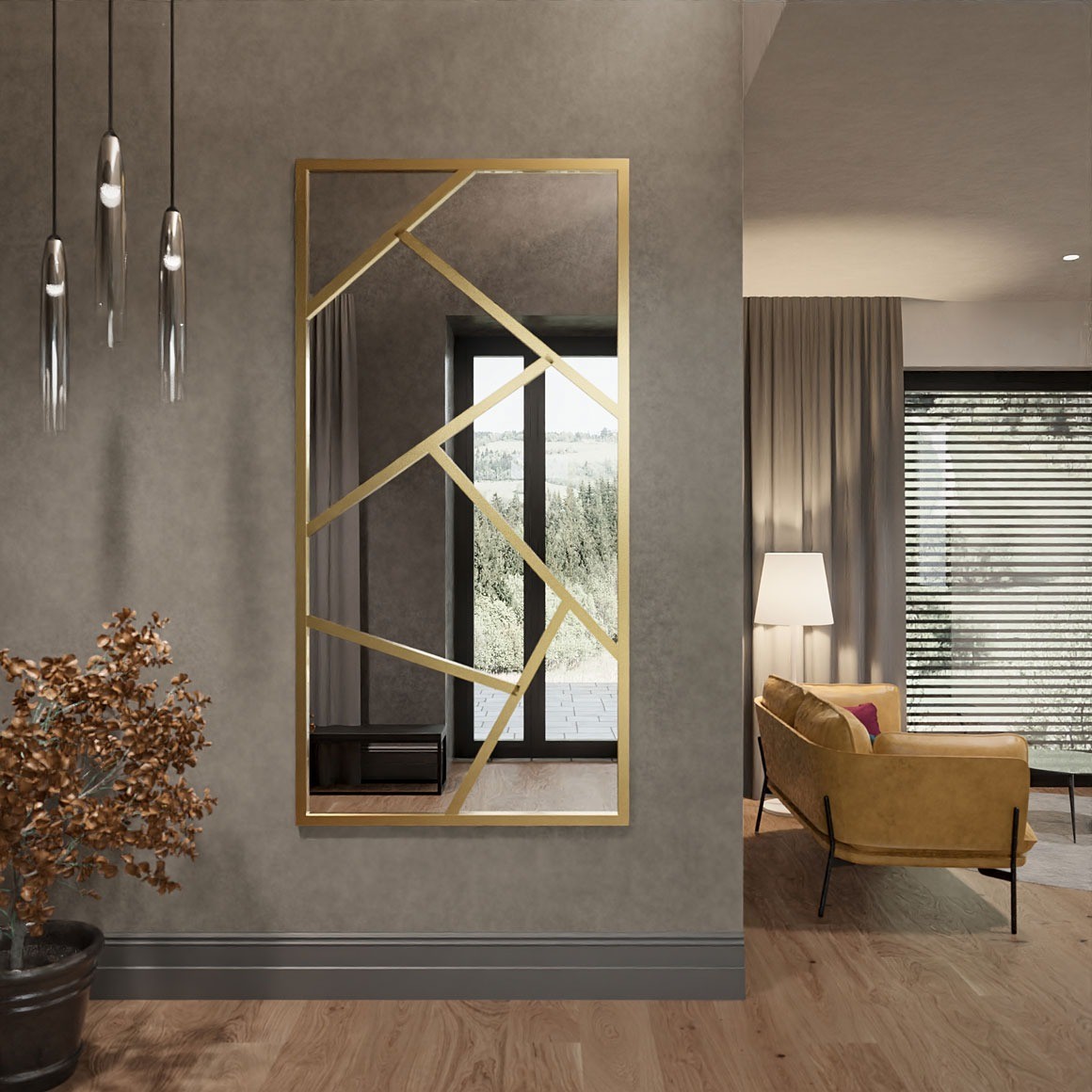 Velká zrcadla - je základní prvek v designu interiéru