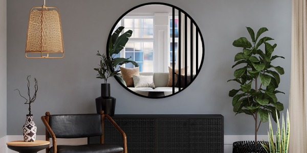 Zrcadlo s čtverci - stylové a originální